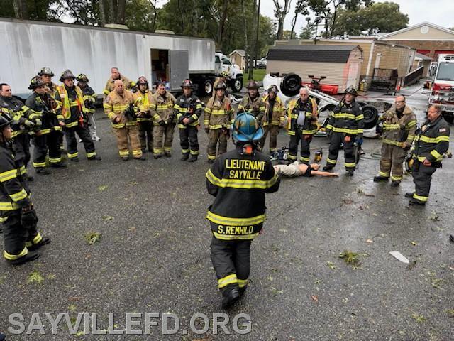 Debriefing after an extrication drill